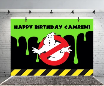 Ghostbusters Fotografie Fundal Personalizate Fericit Ziua De Naștere Partidul Decor Fotografie, Fundaluri Foto Banner