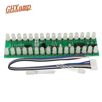GHXAMP Dual 16 Audio Indicator de Nivel Trei Culori RGB Dual Channel Amplificator VU Metru DIY Automată a Luminozității Sensibilitate 1buc