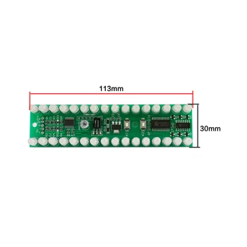 GHXAMP Dual 16 Audio Indicator de Nivel Trei Culori RGB Dual Channel Amplificator VU Metru DIY Automată a Luminozității Sensibilitate 1buc