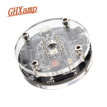 GHXAMP ÎN 12 Nixie Clock RGB Audio Accesorii Electronice DIY Singur Tub Glow Ceas micro USB DC5V