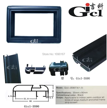 Gicl-3590T3 cadru de Aluminiu, Mici și mijlocii P3 P4 P5 P6 P10 LED-uri de afișare cadru