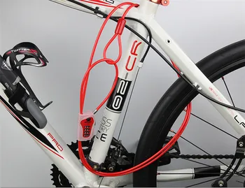 GIYO 2 Metri Cablu de Bicicletă de Blocare Biciclete de Blocare Anti-Furt Cod de 4 Cifre Casca de Blocare de Sârmă Pentru Motocicleta MTB Biciclete Rutier 3 Culori