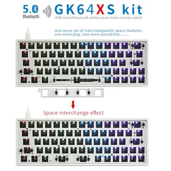GK64XS Hot Swap Programabile Bluetooth Tastatură Mecanică PCB Kituri Personalizate RGB de Tip Comutator-c Port USB Modul Costum GH60