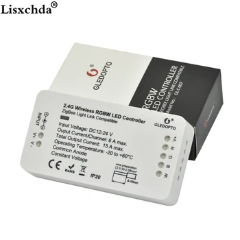 GLEDOPTO ZIGBEE pod app Controler cu Led-uri RGBW dimmer banda Controller DC12/24V comptible cu LED echo zll LED standard