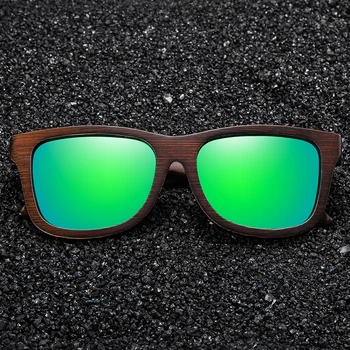GM Naturale Polarizat ochelari de Soare din Lemn Bărbați Bambus ochelari de Soare pentru Femei Brand Designer de Lemn Originale Ochelari Oculos de sol S3833