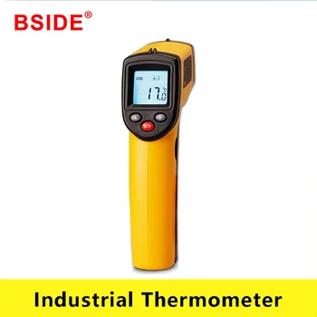 GM320 Mână Infraroșu Termometru cu Display LCD cu iluminare din Spate C/F Temperatura de Conversie Unitate Thermodetector