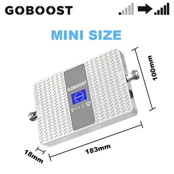 GOBOOST Dual Band Amplificator de Semnal 2g, 3g, CDMA 850 2100 Mhz 4g Celular Amplificator Telefon Mobil Repetor ( B1+B5)