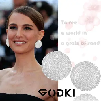 GODKI Coreea Moda Cercei Statement 2020 Pentru Femei Nuntă Dubai Mireasa Cercei Boemia Fierbinte Bijuterii Moderne