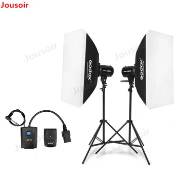 Godox E250 500Ws Fotografie de Studio Flash Lumina Strobe + 50 x 70cm softbox + 2 buc Lumina Sta + LA-16 Declanșa Flash Kit CD50 3Y
