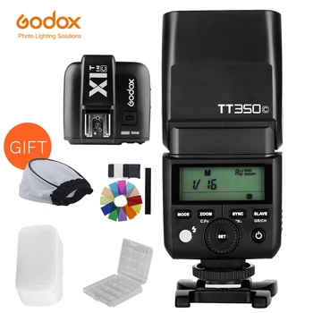 GODOX TT350C Mini Flash TTL HSS 2.4 G wireless cu X1T-C Transmițător de Declanșare Bliț fără Fir pentru Canon 5D Mark III 80D 7D 760D