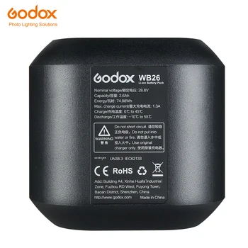 Godox WB26 2.6 Ah AD600PRO baterie cu Litiu pentru AD600PRO AD600 PRO