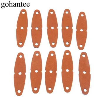 Gohantee 20buc Praștii Pungi din Microfibră Piele cu 3 Gauri pentru aer liber Vânătoare Catapulte Accesorii 60mm x 16mm x 8mm