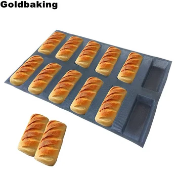 Goldbaking Perforat Silicon Pătrat Pâine Forme Non Stick De Panificație Tava Foi De Mucegai Silicon Pentru Pâine Pan