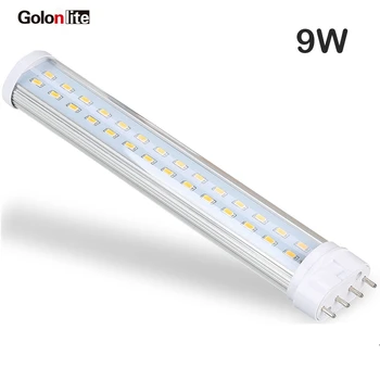 Golonlite 9w 2G11 led 4 pin PLL înlocuiți lampa 18W PLL Ra80 3000K 4000K 6000K 12W 22W LED-uri tub CE RoHS fabrica de garantie 3 ani