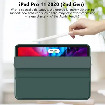 GOOJODOQ Caz pentru iPad Pro 11 2020 Caz pentru iPad Aer 4 2020 10.9 Acoperi Suport de Încărcare Wireless pentru iPad Air 10.9 Caz 2020