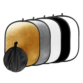 Gosear 90x120cm 5-în-1 Portabil Pliabil Oval de Lumină Reflector Studio de Fotografie Foto Camera de Echipamente de Iluminat Accesorii