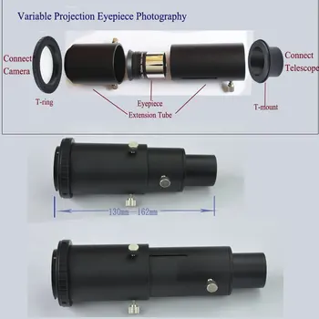 Gosky Telescop Deluxe Camera Kit Adaptor pentru Pentax K SLR/DSLR - Prime Focus Reglabile și Proiecție - Acceptă De 1,25
