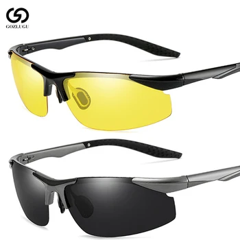 GOZLUGU ar noapte viziune ochelari de protecție driver ochelari polarizati ochelari de soare unisex ochelari de soare ochelari de conducere auto ochelari