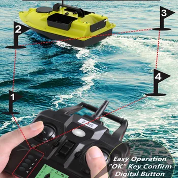 GPS Barca de nadit 500m 2.4 G Control de la Distanță Momeală de Pescuit cu Barca Poziția GPS Auto Croazieră Cu Pește Finder Barca 3 Rezervoare Mari Barcă de Jucărie