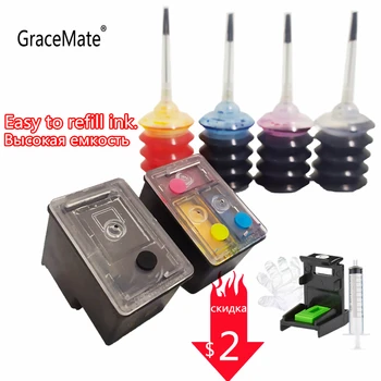 GraceMate 27XL 28XL Reumplut Înlocuire a Cartușului de Cerneală pentru HP 27 28 XL pentru HP Deskjet 450 450CI 5550 3420 3520 3550 3650 Printer
