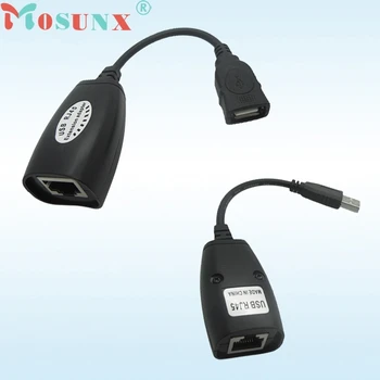 GRAȚIOS Nou USB, UTP Extender Cablu Adaptor de Peste Singură Ethernet RJ45 CAT5E 6 Cablu de Până la 150ft JAN31