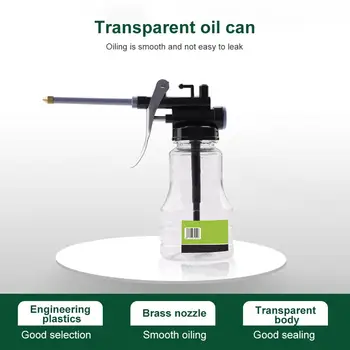 Gresor Pentru Ungerea Transparent de Ulei de Ungere de Înaltă Presiune Pompa de Lubrifiere cu Ulei de Lubrifiere Mașină de Plastic 250ml Noi