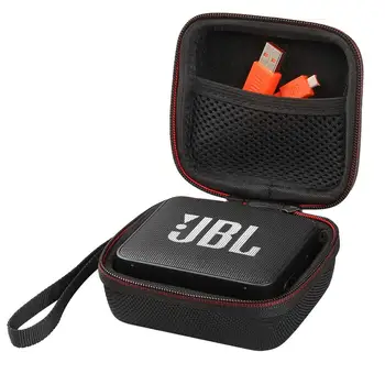 Greu de Caz pentru JBL Go Ultra Portabila Reincarcabila cu Bluetooth Speaker Sac EVA Caz de Protecție Vorbitor Acoperire Completa Negru (doar în cazul)