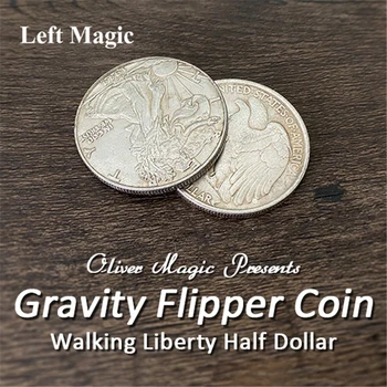 Greutate Flipper Monedă ( De Mers Pe Jos Libertate Jumătate De Dolar ) Trucuri Magice Magnetice Speciale Fluture Bate Monedă Magie Accesorii Etapă