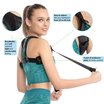Grijă Os Bretele Support Belt Spate Reglabil Corector De Postura Invizibil Clavicula Coloanei Vertebrale Spate Umăr Corectarea Posturii Lombare