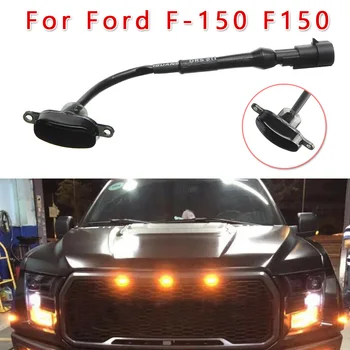 Grila fata Grill, LED Lumina de Fum Raptor Stil Lampa Amber Pentru Ford F-150 F150 Direct Bolt-On de Înlocuire Lumini Auto