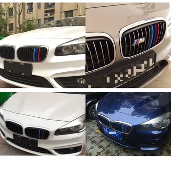 Grila fata Tapiterie Gratare de Acoperire de Performanță Autocolant Pentru BMW Seria 2 Active Tourer 218i 220i 2016 2017 3D Styling 12 Grile
