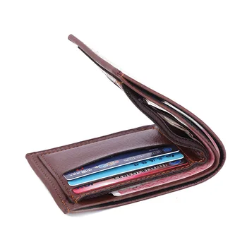 GROJITOO Pu Piele Barbati portofel Scurt de agrement card geanta Poseta de Monede Geanta cu Bani Multi-funcțional de Credit Card de Portofel Femei Geanta