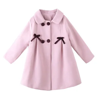 Gros Cald Haină Lungă Din Lână Jachete Fata Jachete Copii, Îmbrăcăminte Exterioară Fata Jachete De Blana Copii Canadiană Pentru Adolescenti Jacheta De Toamna