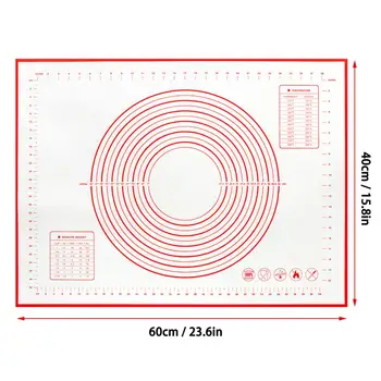 Gros Non-stick Silicon de Copt Mat Cu Scară de Rulare Aluat Pad Bucătărie Instrumente de Gătit Ustensile de Frământare Accesorii 40*60cm