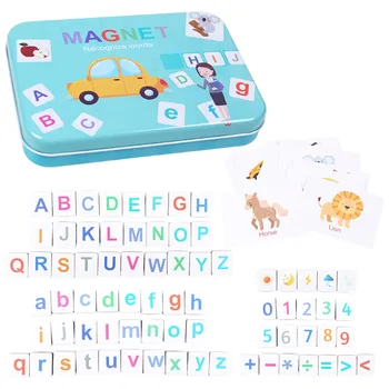 Grădiniță de Învățare Ortografie Jucării Scrisoare de Potrivire Joc se Dezvoltă Alfabetul, Cuvinte, Numerele de Jucărie Abilitățile Motorii de Învățământ Cadouri pentru copil