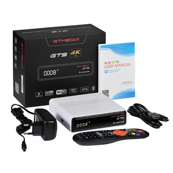 GTmedia GTS Android 6.0 Smart TV 4K H. 265 Google GTPlayer suport Google tv Satelit Receptor Set Top Box