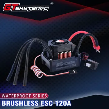 GTSKYTENRC rezistent la apa Set 3670 2050KV 2650KV 2850KV Brushless motor w /radiator 120A Brushless ESC pentru 1 /10 1 /8 masina RC