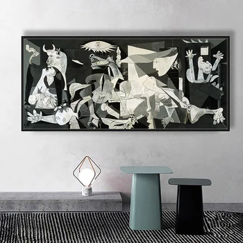 Guernica Celebra Panza Tablou Print Pe Panza, Lucrare De Picasso Poza Perete Pentru Camera De Zi Dormitor Decor Acasă Transport Gratuit