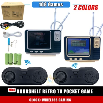 GV300 Retro Raft TV, Consola de Joc de Înaltă Definiție 3.0 Display Sscreen Classic Bluetooth Wireless Controller Cu 108 Jocuri