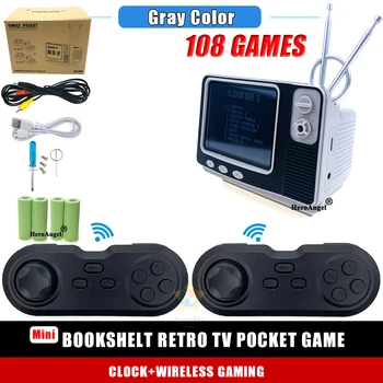 GV300 Retro Raft TV, Consola de Joc de Înaltă Definiție 3.0 Display Sscreen Classic Bluetooth Wireless Controller Cu 108 Jocuri