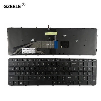 GZEELE Nou Pentru HP Probook 650 G2 655 G2 NE laptop negru tastatura cu iluminare din spate cu Indicator Lucios Cadru de NE-iluminare din spate