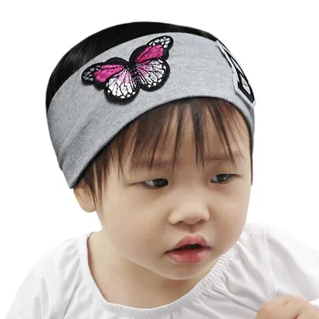 GZHilovingL Copii Bentițe Copil Fete Scrisoare Fluture Benzi 2018 Toddler Copii Elastic articole pentru acoperirea capului Copil Accesorii de Par