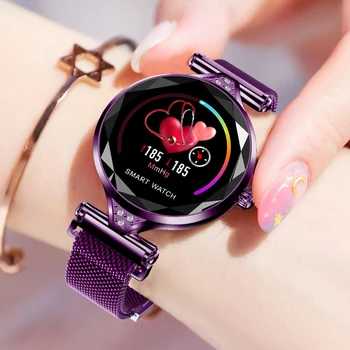 H1 Femei de Moda Smartwatch Dispozitiv Portabil Bluetooth Pedometru, Monitor de Ritm Cardiac Pentru Android/IOS Brățară Inteligent
