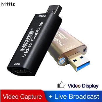 H1111Z Card de Captura Video USB 3.0 2.0 HDMI Video Grabber Record de Box-fr Joc PS4 DVD, camera Video HD, aparat de Fotografiat Înregistrare Live Streaming