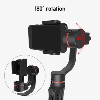 H2 Portabile Stabilizator Gimbal 3 Axe Încărcarea prin USB Înregistrare Video Universal Reglabil Direcția Smartphone Vlog Live Action camera