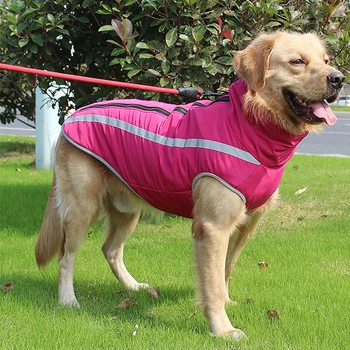 Haine de câine pentru Câini de talie Mare Iarna Noi Caldă de Companie Jachete Fleece Căptușit de Companie Haina de Siguranță Reflectorizante Design de Haine de Câine