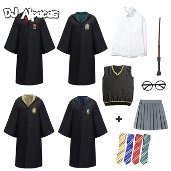 Halat Cape Mantie Hermione Școală Cosplay Haine Tricou Pulover, Costume De Magie Uniformă Cosplay Costum Accesorii