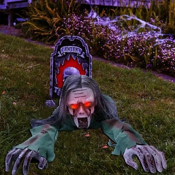Halloween Electric Creeper Voce Înfricoșătoare Ochi Strălucitori Festivalul de Jucării Decorative elemente de Recuzită consumabile Partid Decor de Vacanță