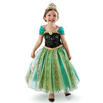 Halloween Fete Cosplay Anna Elsa 2 Rochie de Printesa pentru Copii de Crăciun Zăpadă Regina Costum Copii elza Petrecere Rochie de Vacanță