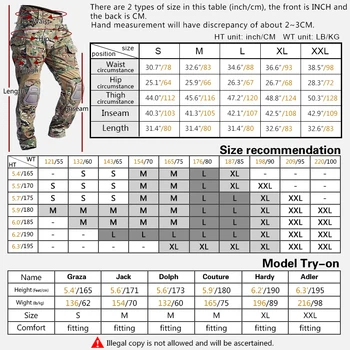 HAN SĂLBATICE G3 Tactice Pantaloni Airsoft Luptă Pantaloni de Vânătoare Pantaloni Militare Armata Pantaloni de Camuflaj cu Tampoane de Sport Respirabil